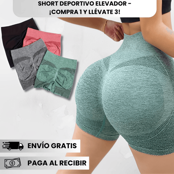 Short Deportivo Elevador - ¡Compra 1 y llévate 3!