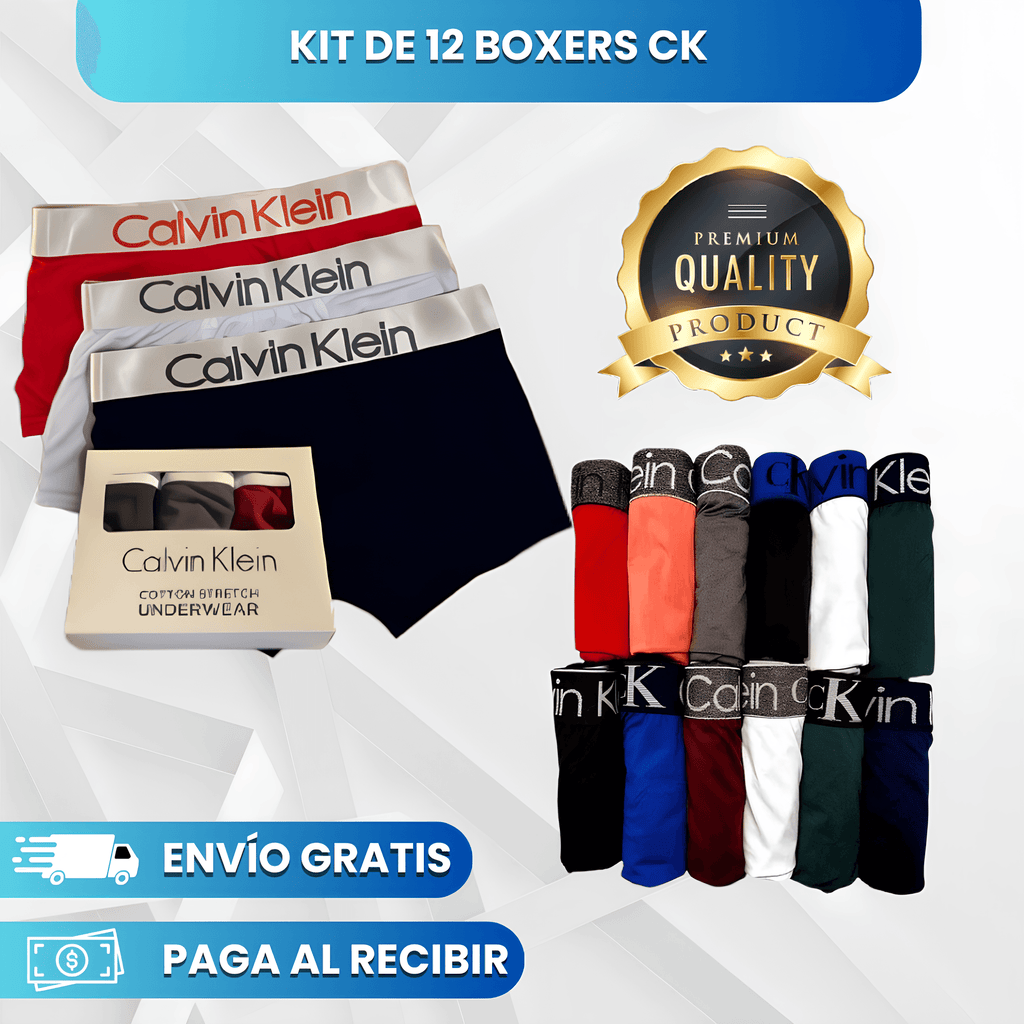 Kit de 12 Boxers CK